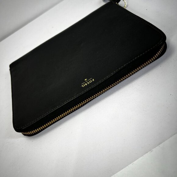 Fossil Genuine Leather Full Zip Mini Ipad Case Cover - Picture 2 of 5